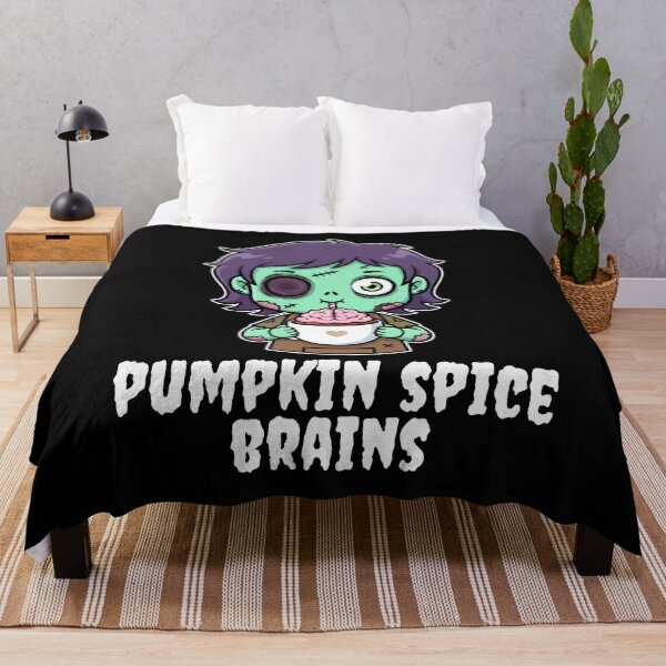 Item preview, PUMPKIN SPICE BRAINS - ZOMBIE HALLOWEEN designed and sold by KEF Custom.