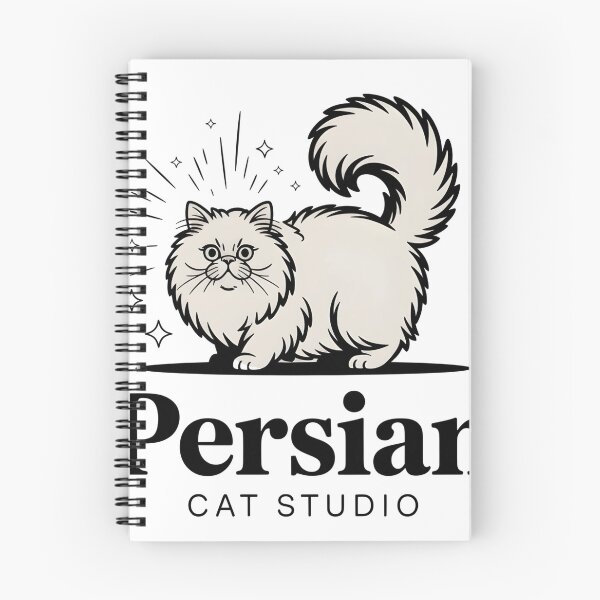 Item preview, Persian Cat Studio Logo – Elegant Fluffy Cat Design designed and sold by CHILLIN-Shop.