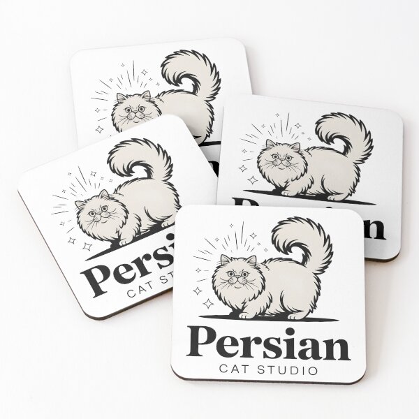 Item preview, Persian Cat Studio Logo – Elegant Fluffy Cat Design designed and sold by CHILLIN-Shop.