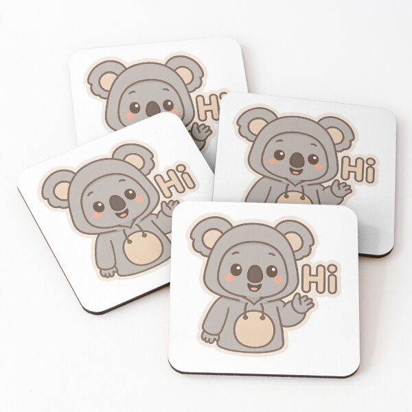 Item preview, Koala in Koala Costume Saying Hi – Cute Kawaii Animal  designed and sold by OsasChild.