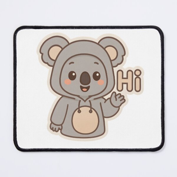 Item preview, Koala in Koala Costume Saying Hi – Cute Kawaii Animal designed and sold by OsasChild.