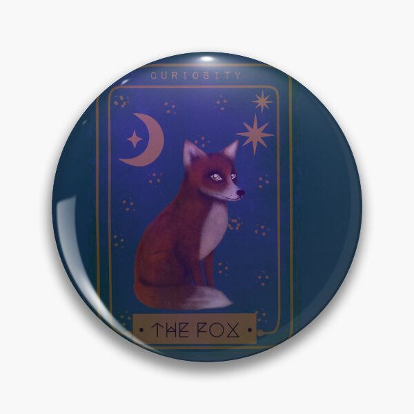 Item preview, The Fox Tarot Card - Curiosity designed and sold by ellealsopaints.