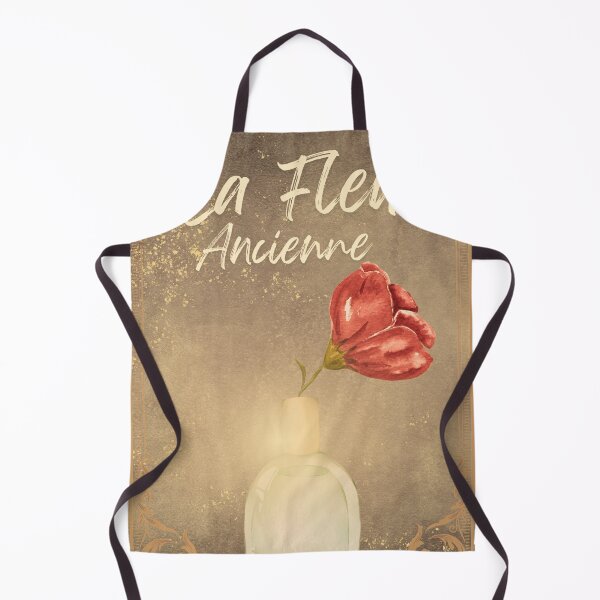 Item preview, La Fleur Ancienne – Vintage French Flower Poster | Elegant Perfume Bottle Art Print designed and sold by DarLenn..