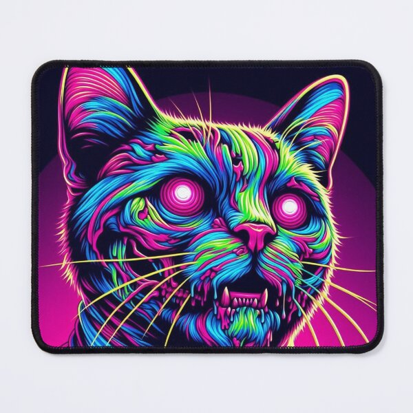 Item preview, colorful zombie cat designed and sold by Dogandesighn.
