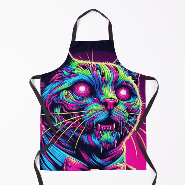 Item preview, colorful zombie cat designed and sold by Dogandesighn.