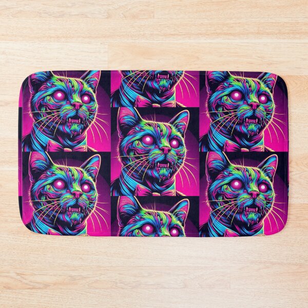 Item preview, colorful zombie cat designed and sold by Dogandesighn.