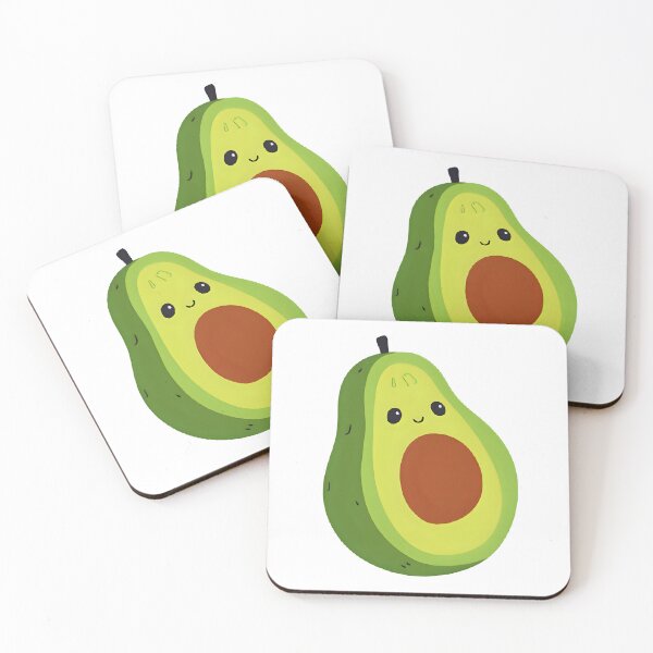 Item preview, Kawaii Smiling Avocado - Cute Cartoon Design designed and sold by OsasChild.