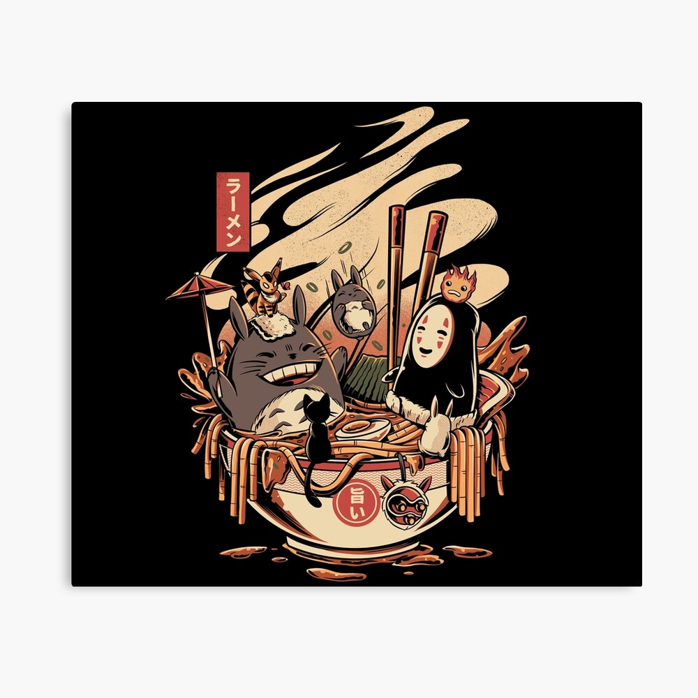 Ramen pool party Canvas Print