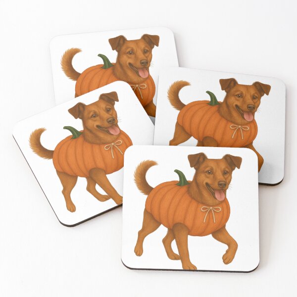 Item preview, Austrian Pinscher in Pumpkin Costume – Cute Halloween Autumn Design designed and sold by GoodyPaws.