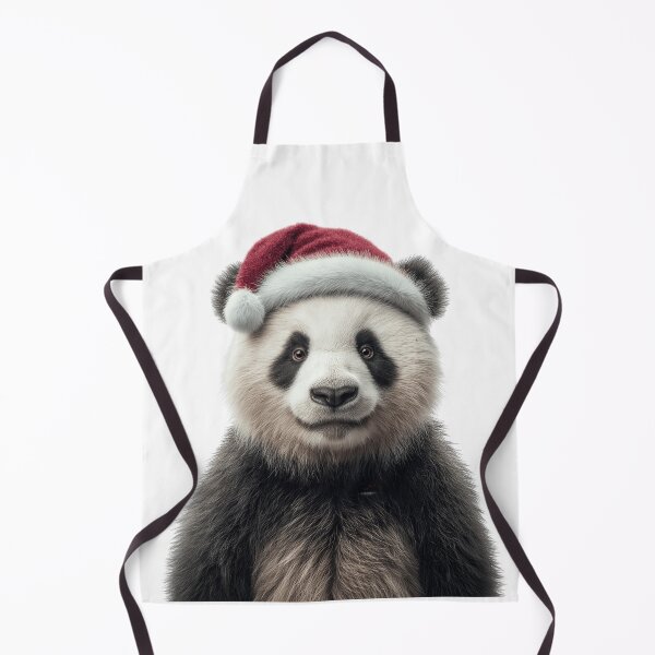 Item preview, Panda with Christmas Hat – Festive Animal Xmas Design designed and sold by LazyOwlStore.