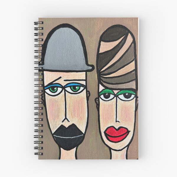 Item preview, Original Painting - Retro Couple - Jim and Bibi designed and sold by CathPainting.