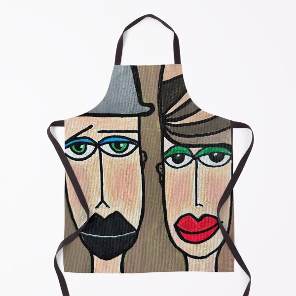 Item preview, Original Painting - Retro Couple - Jim and Bibi designed and sold by CathPainting.