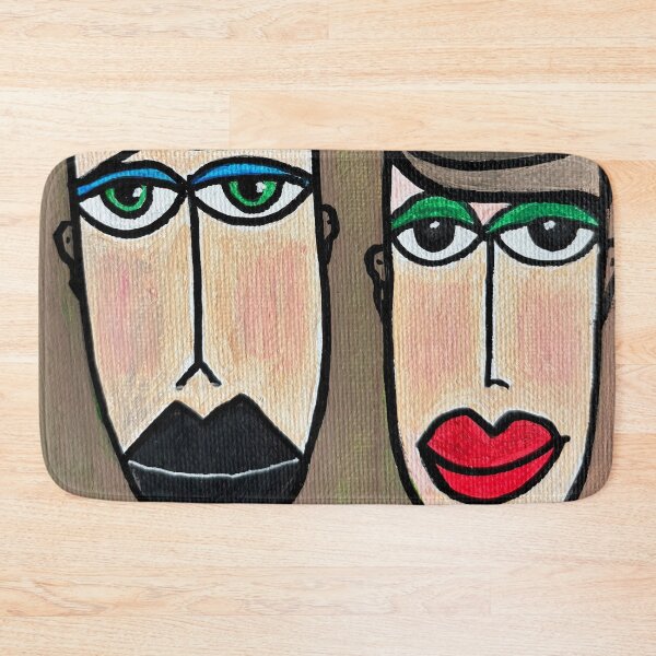 Item preview, Original Painting - Retro Couple - Jim and Bibi designed and sold by CathPainting.