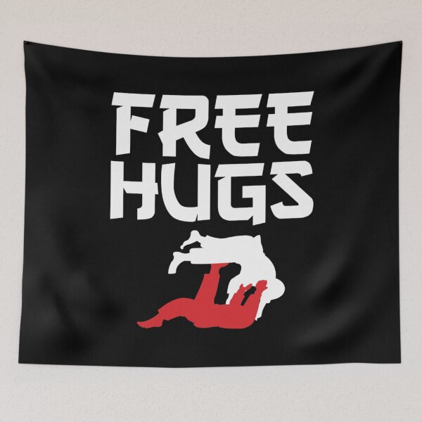 Item preview, Funny Free Hugs BJJ Jiu-Jitsu Takedown Jiu Jitsu designed and sold by ReubenKreiger.