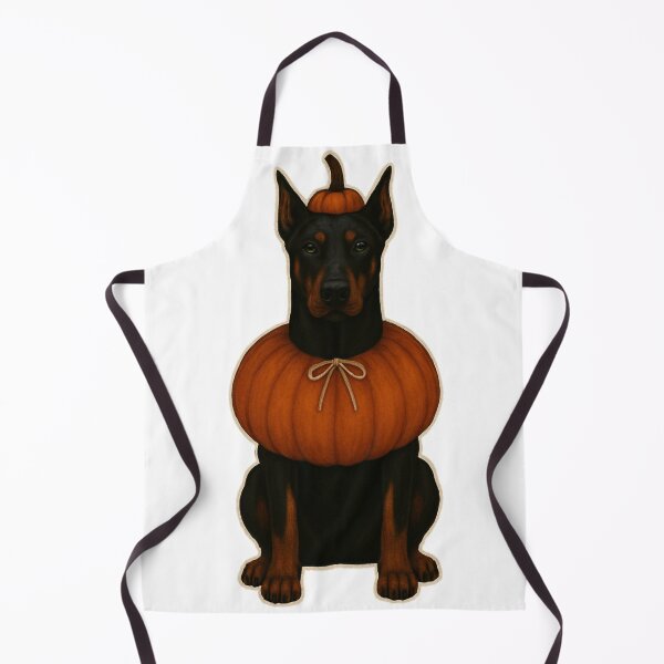 Item preview, Dobermann in Pumpkin Costume – Cute Halloween Autumn Design designed and sold by GoodyPaws.