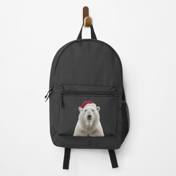 Item preview, Polar Bear with Christmas Hat – Festive Animal Xmas Design designed and sold by LazyOwlStore.