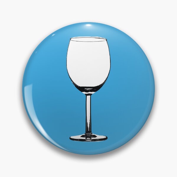 Item preview, Wine Glass on Blue designed and sold by Type, Wine, etc..