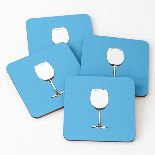 Item preview, Wine Glass on Blue designed and sold by Type, Wine, etc..