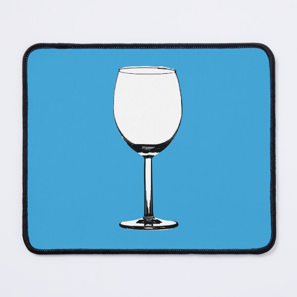 Item preview, Wine Glass on Blue designed and sold by Type, Wine, etc..