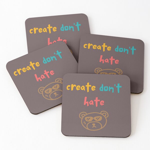 Item preview, Create Don’t Hate – Cool Bear Streetwear Quote designed and sold by DarLenn..