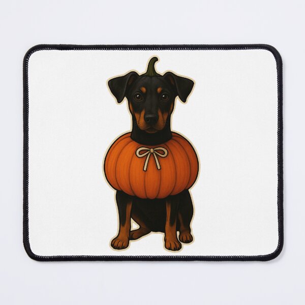 Item preview, German Pinscher in Pumpkin Costume – Cute Halloween Autumn Design designed and sold by GoodyPaws.