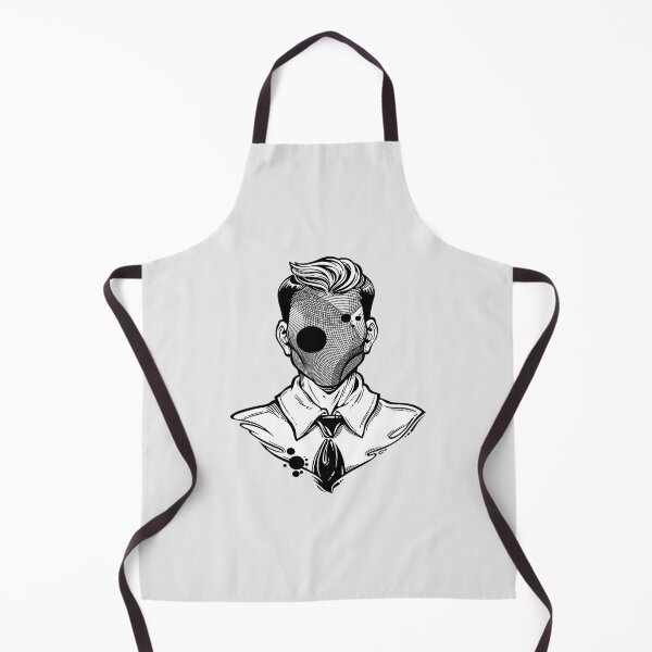Item preview, Hand Drawn Portrait Of A Weird Man With Anonymous Face designed and sold by KieraCassin.