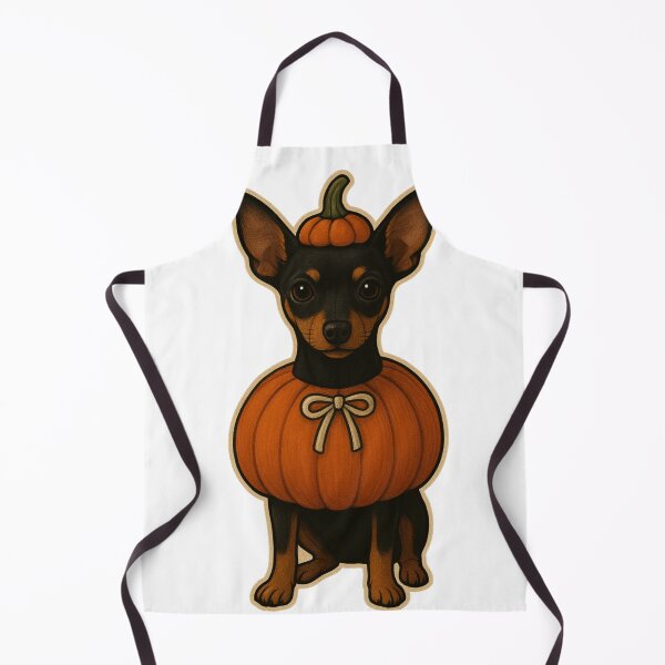 Item preview, Miniature Pinscher in Pumpkin Costume – Cute Halloween Autumn Design designed and sold by GoodyPaws.