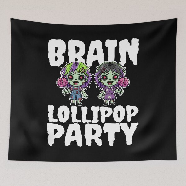 Item preview, BRAIN LOLLIPOP PARTY - ZOMBIE HALLOWEEN designed and sold by KEF Custom.