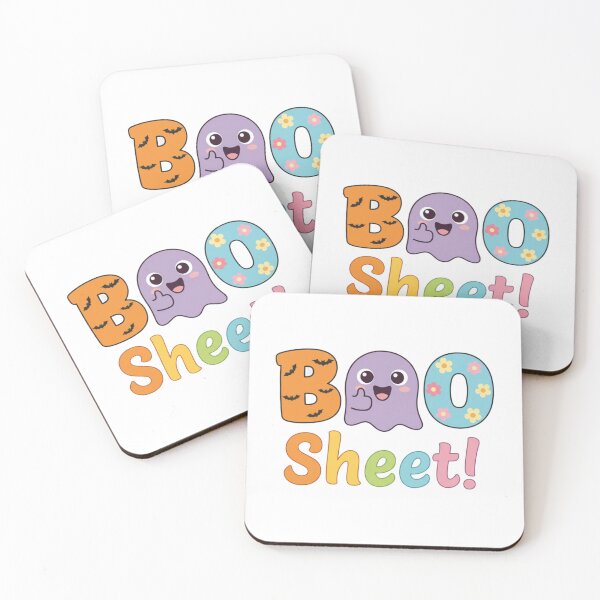 Item preview, Cute Pastel "Boo Sheet!" Funny Ghost Halloween designed and sold by RocknCat.