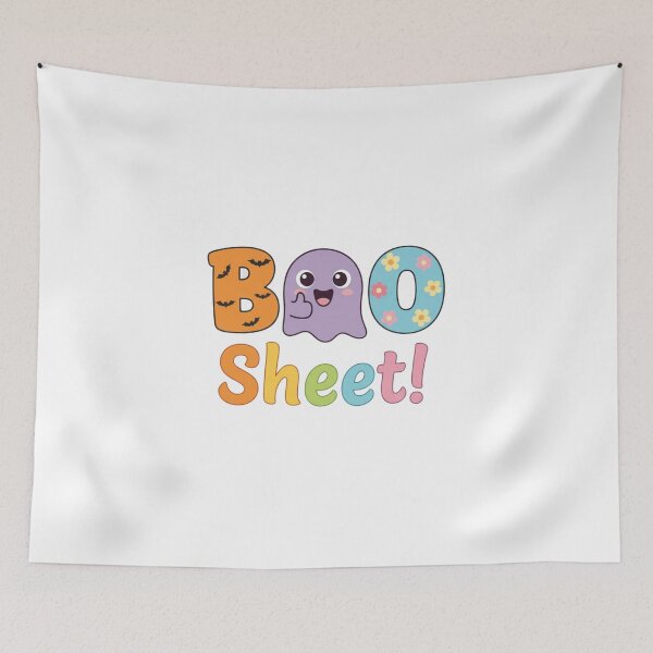 Item preview, Cute Pastel "Boo Sheet!" Funny Ghost Halloween designed and sold by RocknCat.