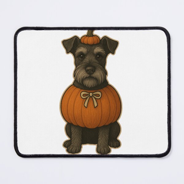 Item preview, Miniature Schnauzer in Pumpkin Costume – Cute Halloween Autumn Design designed and sold by GoodyPaws.