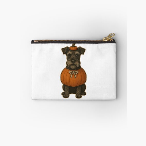 Item preview, Miniature Schnauzer in Pumpkin Costume – Cute Halloween Autumn Design designed and sold by GoodyPaws.