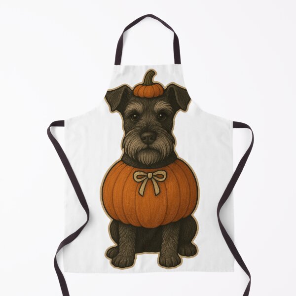 Item preview, Miniature Schnauzer in Pumpkin Costume – Cute Halloween Autumn Design designed and sold by GoodyPaws.