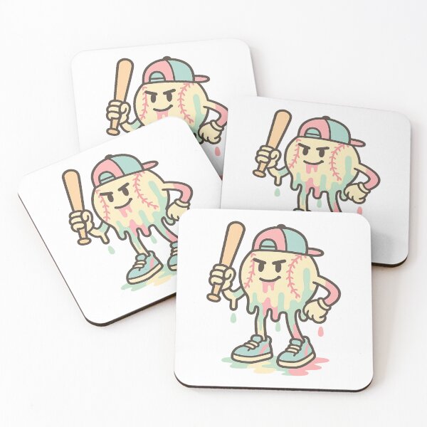 Item preview, Retro Melting Baseball Mascot Character designed and sold by THIENVT.