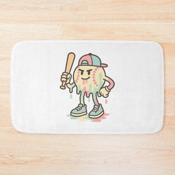 Item preview, Retro Melting Baseball Mascot Character designed and sold by THIENVT.