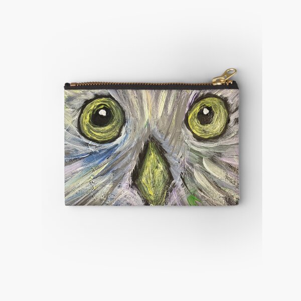 Item preview, The BouBou - Funny Big-Eyed Fluffy Bird - Hand Painted Art designed and sold by CathPainting.