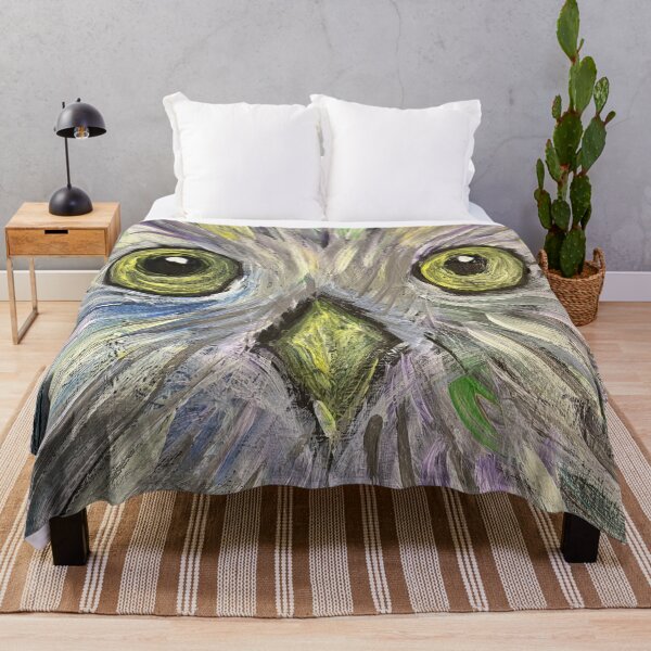 Item preview, The BouBou - Funny Big-Eyed Fluffy Bird - Hand Painted Art designed and sold by CathPainting.