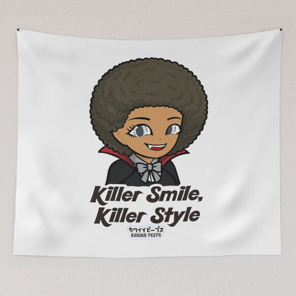 Item preview, Halloween Vampire Afro – Cute Dracula Girl Killer Smile & Style designed and sold by KarelleCummings.