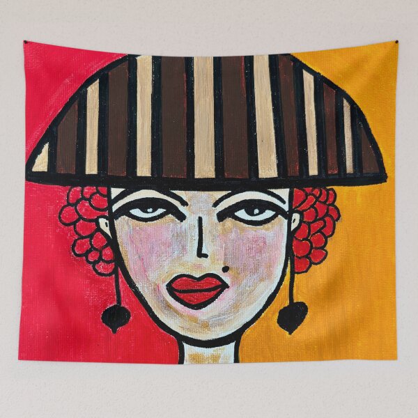Item preview, Portrait of a Woman with a Hat: The Hazelnut designed and sold by CathPainting.