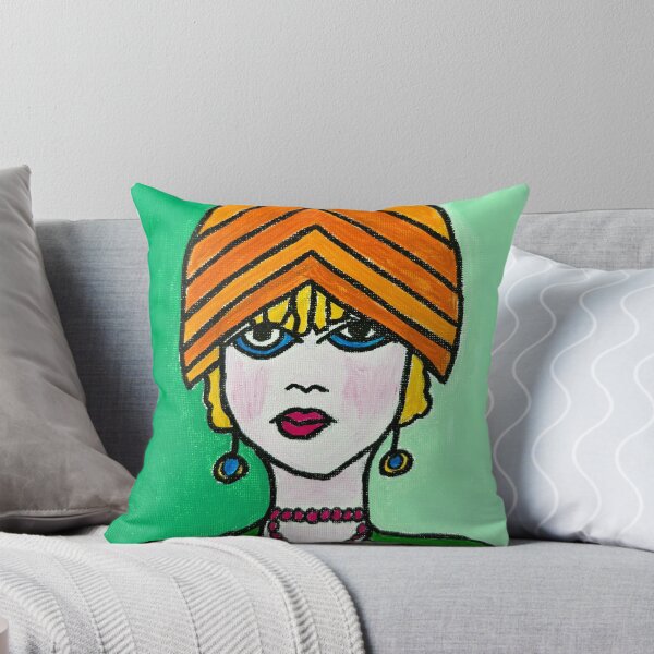 Item preview, Missy – Chic, Fashion & Quirky Woman Portrait - Original Art designed and sold by CathPainting.