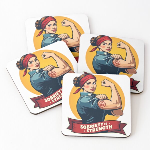 Item preview, Sobriety is Strength | Recovery Empowerment Art by SoberSips designed and sold by SoberSips.
