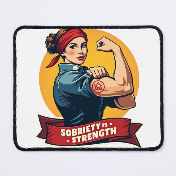 Item preview, Sobriety is Strength | Recovery Empowerment Art by SoberSips designed and sold by SoberSips.