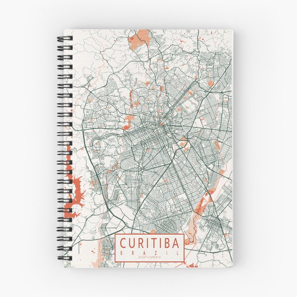 Item preview, Curitiba City Map of Paraná, Brazil - Bohemian designed and sold by deMAP.