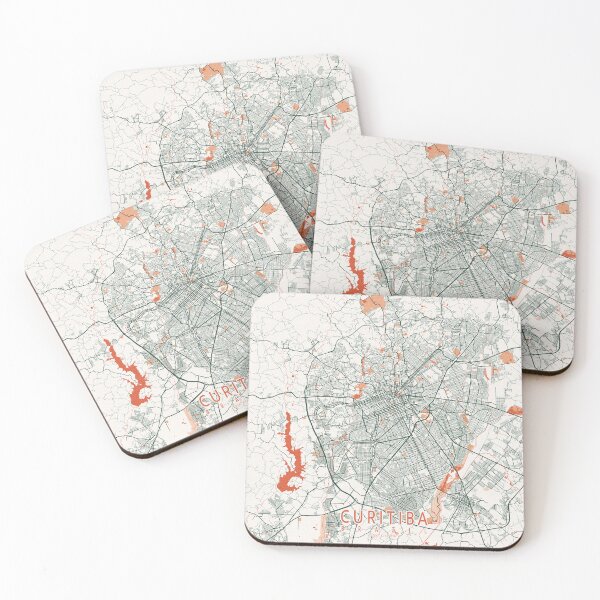 Item preview, Curitiba City Map of Paraná, Brazil - Bohemian designed and sold by deMAP.