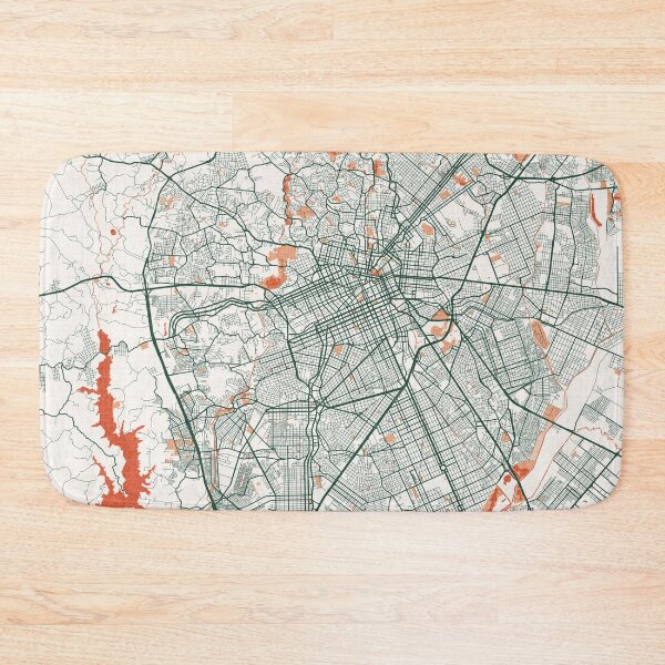 Item preview, Curitiba City Map of Paraná, Brazil - Bohemian designed and sold by deMAP.