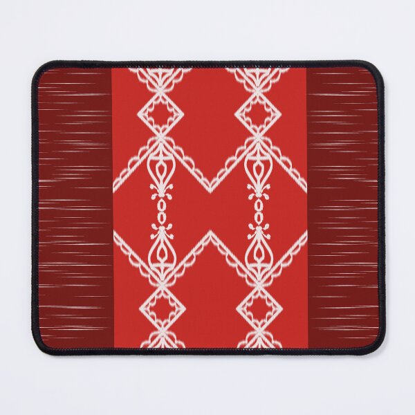 Item preview, red and white decorative pattern designed and sold by mewaki.