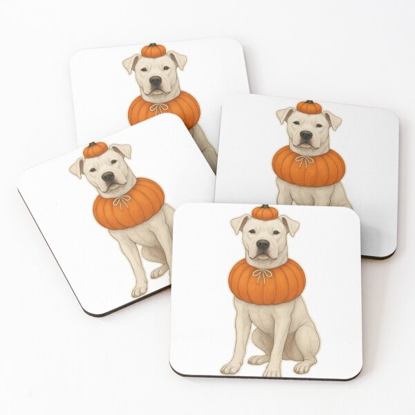 Item preview, Dogo Argentino in Pumpkin Costume – Cute Halloween Autumn Design designed and sold by GoodyPaws.