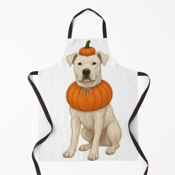 Item preview, Dogo Argentino in Pumpkin Costume – Cute Halloween Autumn Design designed and sold by GoodyPaws.