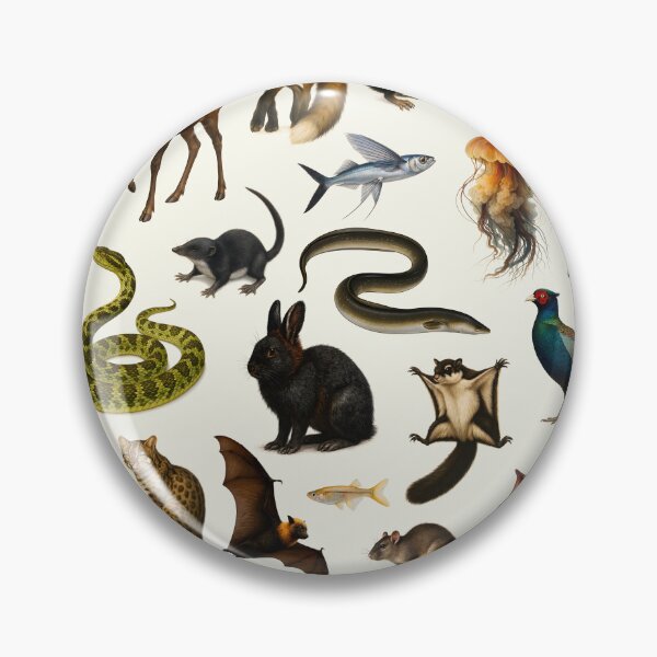 Item preview, Animals of Japan Retro Illustration Wildlife Chart designed and sold by kakarikihill.