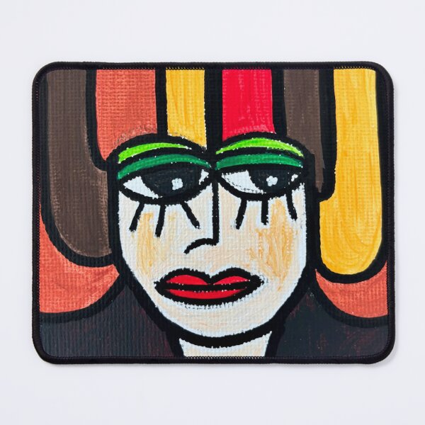 Item preview, La Douce – Contemporary Portrait of a Woman with Improbable Hair designed and sold by CathPainting.